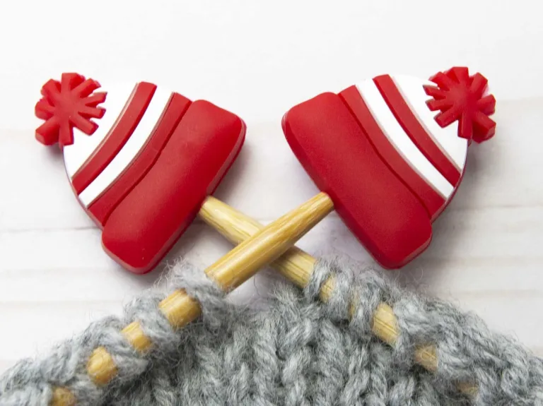 Stitch Stoppers Yarn Red Toque from Fox & Pine Stitches 2/package